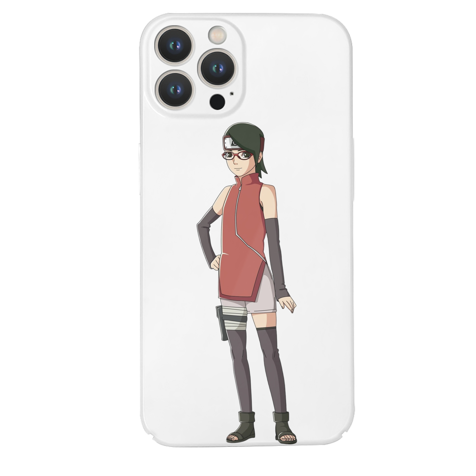 （画像用） NARUTO -ナルト- うちは サラダ Uchiha Sarada 【iPhone 14シリーズ対応】ハードケース